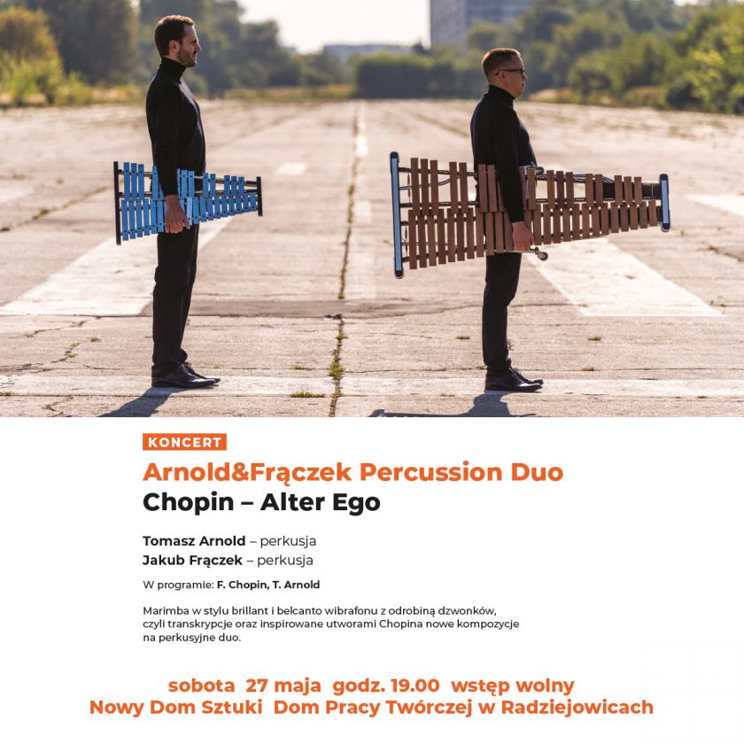 Chopin – Alter Ego. Arnold&Frączek Percussion Duo w nowatorskich interpretacjach na płycie wytwórni DUX.