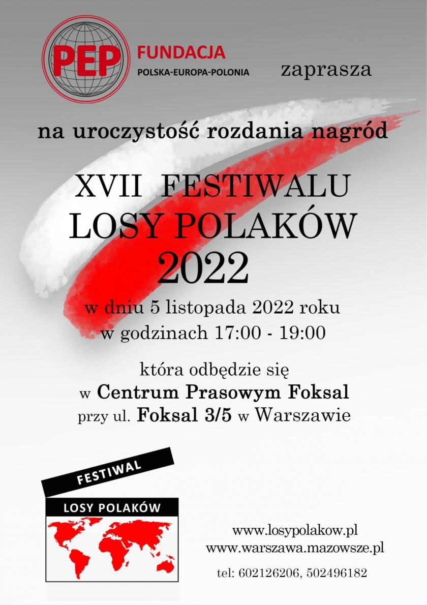 XVII FESTIWAL POLONIJNY „LOSY POLAKÓW 2022”