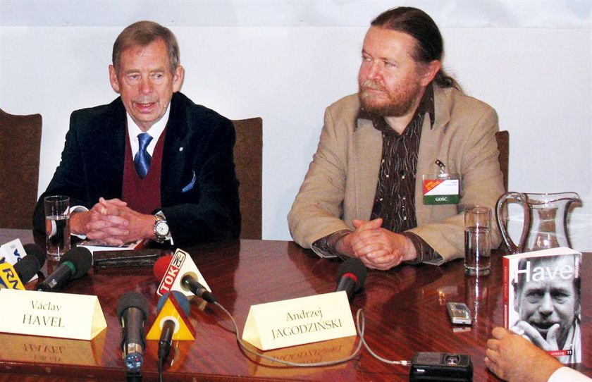 Václav Havel i Andrzej S. Jagodziński, mat. prasowe