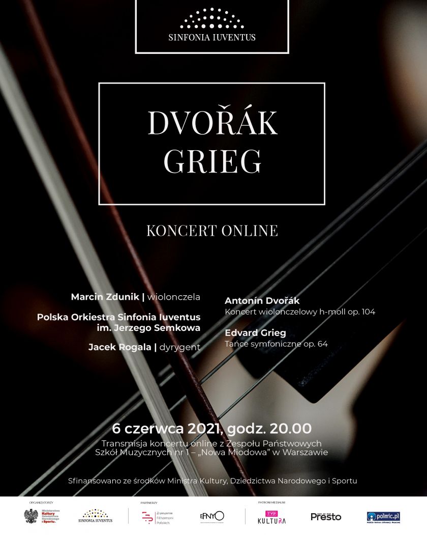Koncert Sinfonii Iuventus z muzyką Antonína Dvořáka i Edvarda Griega