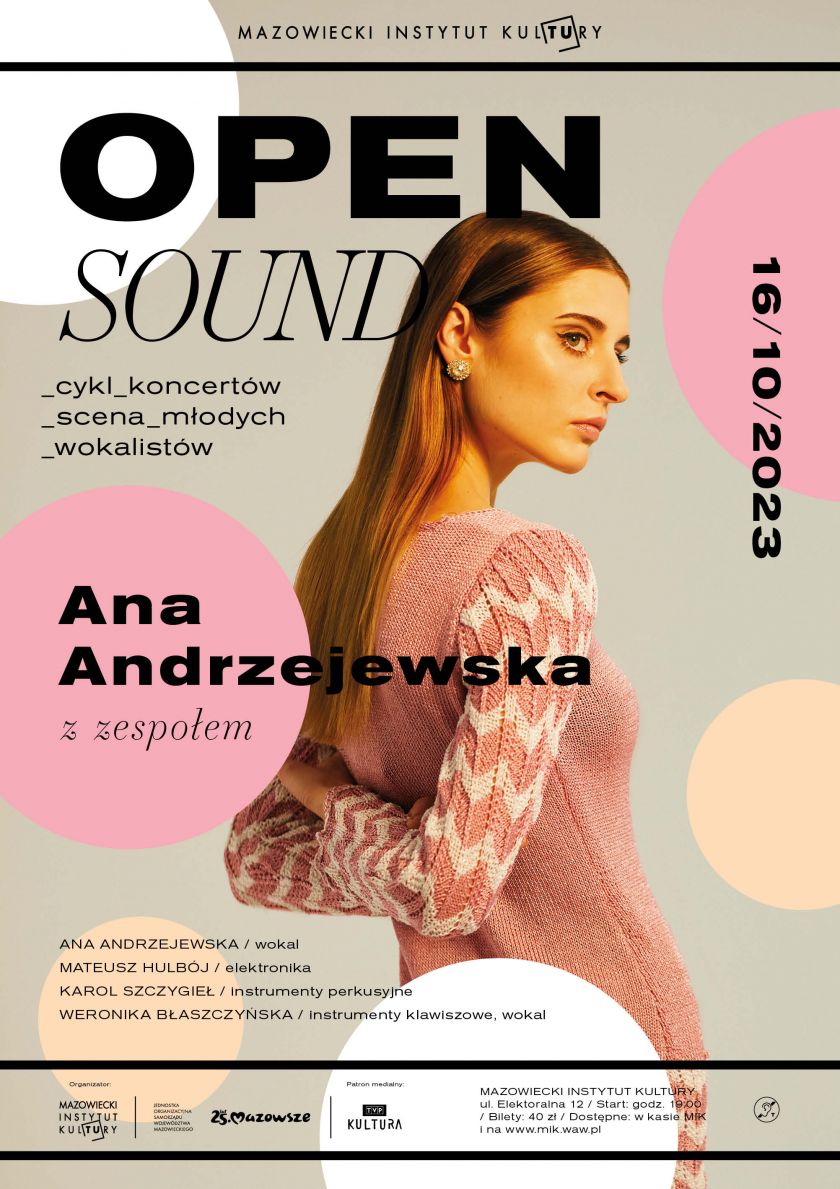 Zapraszamy na koncert ANA ANDRZEJEWSKA z zespołem