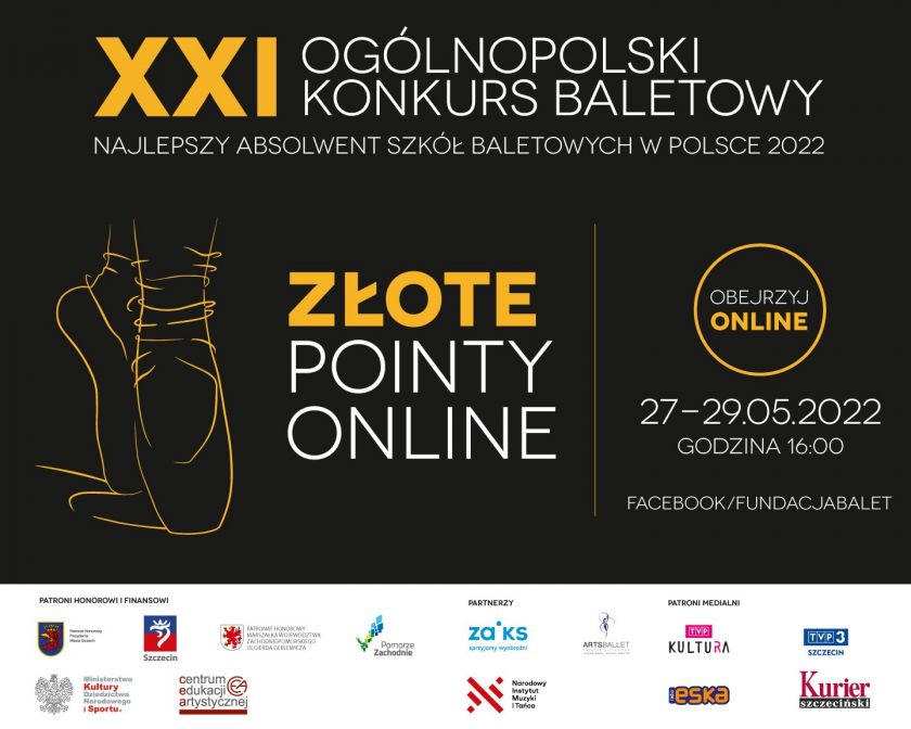 Konkurs Baletowy ZŁOTE POINTY 2022 ON-LINE