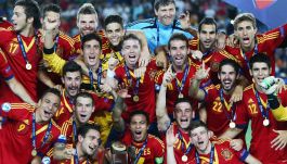 Reprezentacja Hiszpanii – zwycięzcy mistrzostw Europy U21 w 2013 roku (fot. Getty Images)