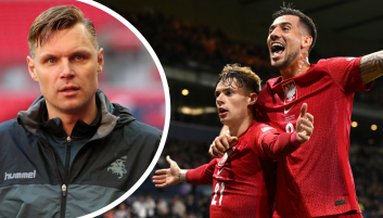 Edgaras Jankauskas (na zdjęciu z lewej) wie, co czeka jego reprezentację w Warszawie (fot. Getty Images) Edgaras Jankauskas (fot. Getty)