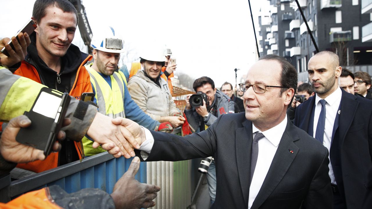 Francois Hollande nie ubiega się o reelekcję w tegorocznych wyborach (fot. EPA/YOAN VALAT)
