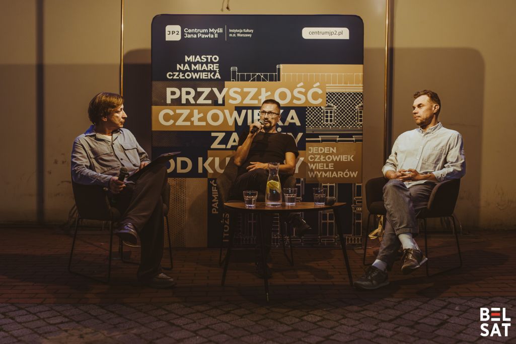 Матэуш Тома, Януша Гаўрылюк, Максім Швед. Фота: Белсат