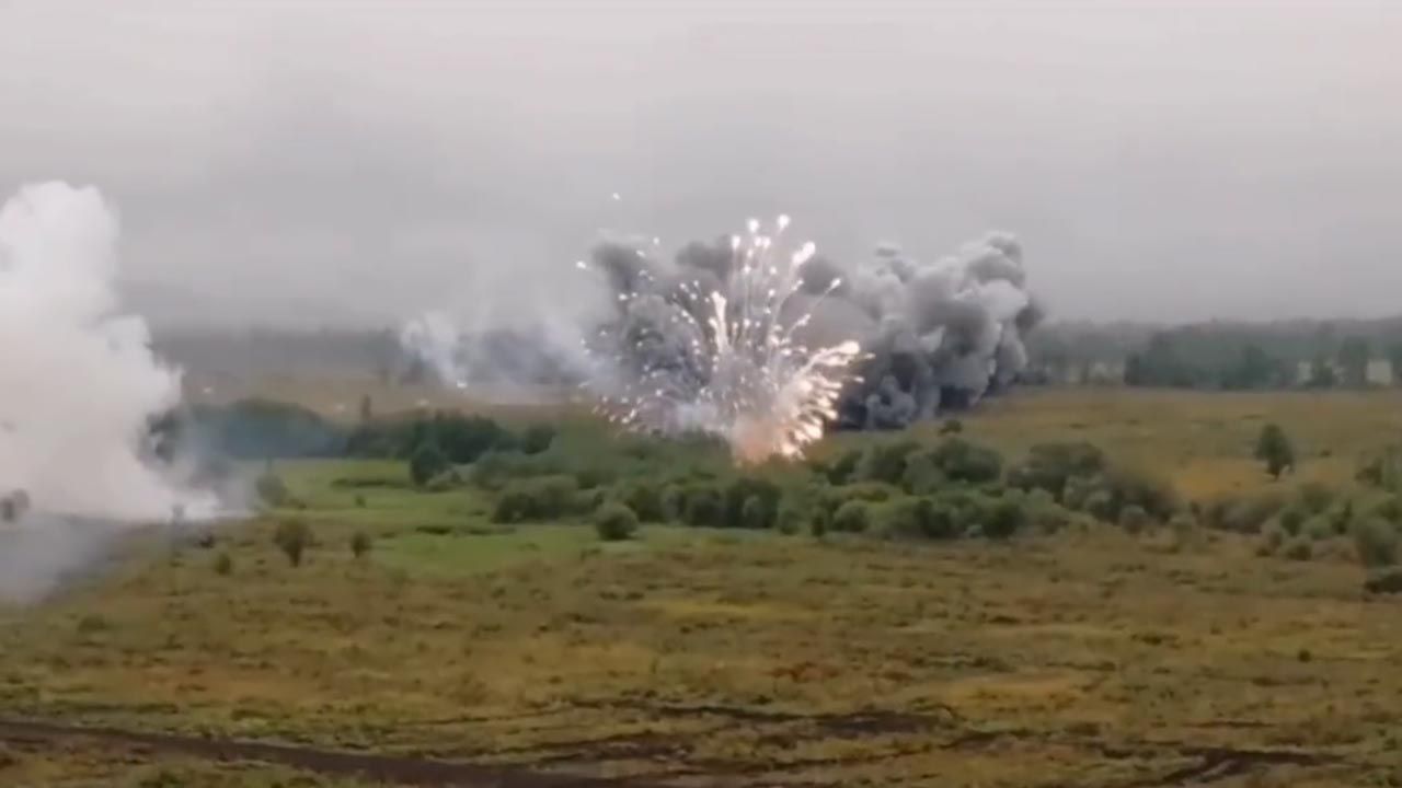 Rosjanie prowadzą ostrzał zakazaną amunicją termobaryczną (fot. Twitter/Gerashchenko7)