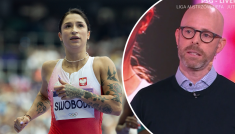 Ewa Swoboda (fot Getty) i Aleksander Dzięciołowski (fot. TVP Sport)