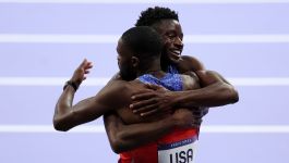 Bryce Deadmon i Rai Benjamin (fot. Getty)