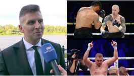 Promotor Mateusz Borek (L) oraz Robert Parzęczewski (P, góra) i Łukasz Różański