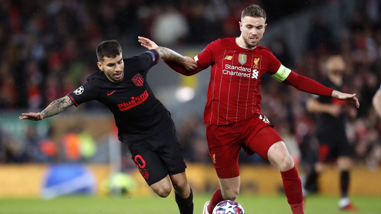 Angel Correa i Jordan Henderson (fot. Getty Images)