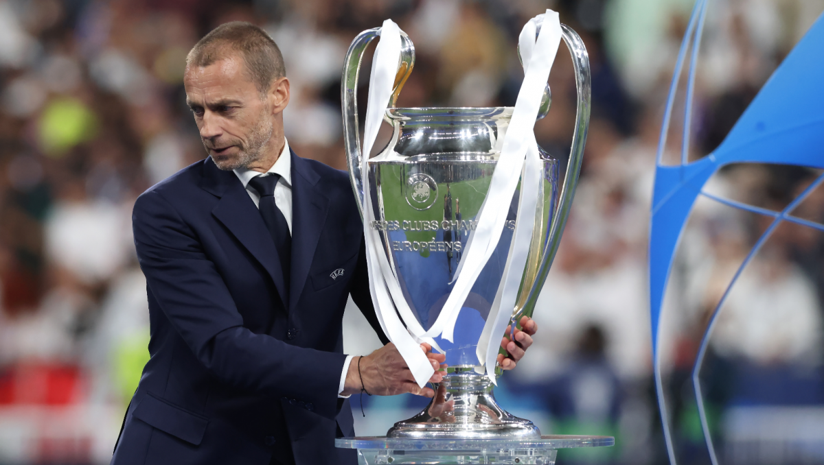Aleksander Ceferin chce finałów Ligi Mistrzów na jednym stadionie? (fot. Getty)