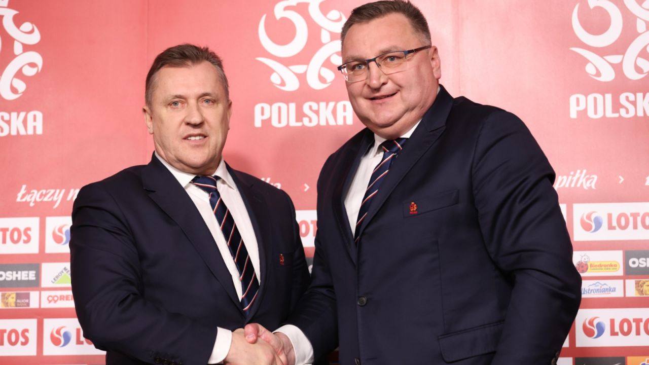 Prezes Cezary Kulesza postawił na trenera Czesława Michniewicza (fot. PAP).
