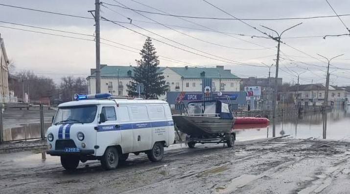 Паліцыя ў расейскім Орску. (Фота: Ирина Волк / Telegram)