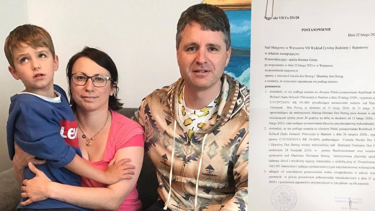 Den Hertogowie uciekli do Polski, gdy w Holandii próbowano odebrać im syna (fot. Twitter/Bartosz Lewandowski) Den Hertogowie uciekli do Polski, gdy w Holandii próbowano odebrać im syna (fot. Twitter/Bartosz Lewandowski)