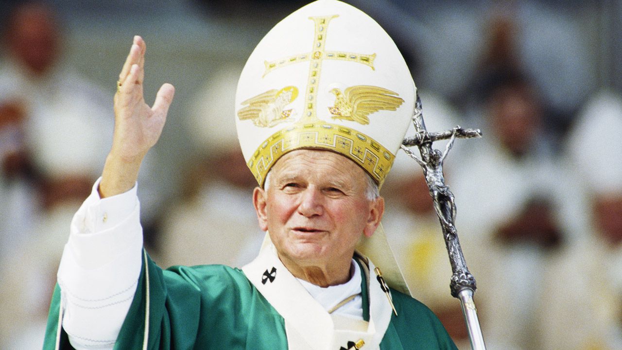 św. Jan Paweł II (fot. THIERRY ORBAN/Sygma via Getty)