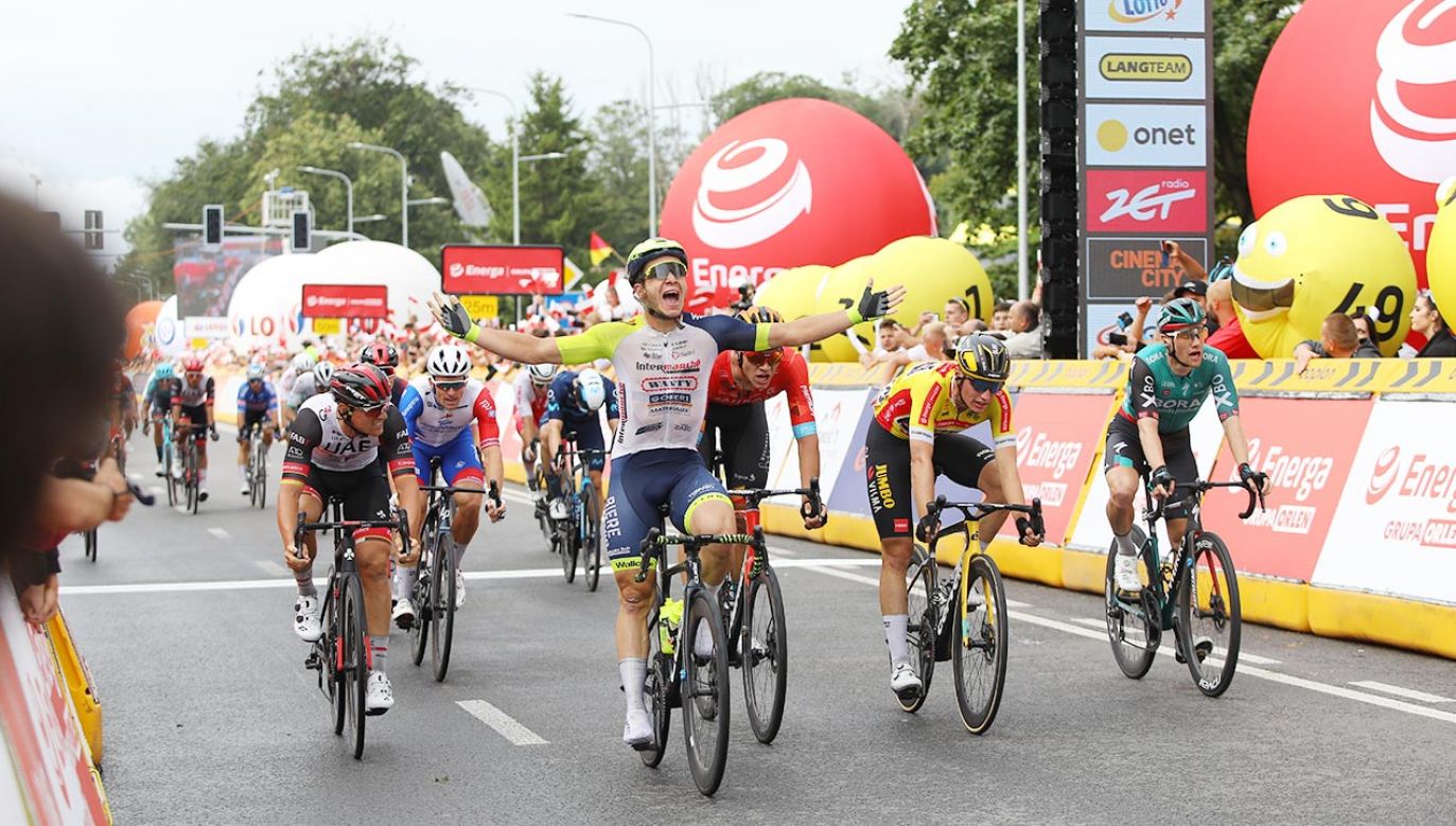 Drugi etap wygrał Belg Gerben Thijssen (fot. PAP/Bartłomiej Wójtowicz)