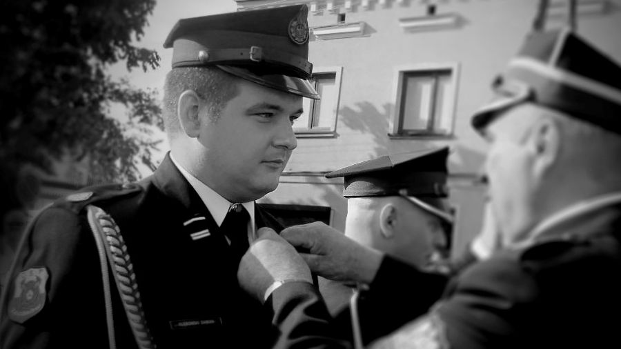 Strażacy w żałobie po tragicznej śmierci kolegi (fot. OSP w Zagórowie)