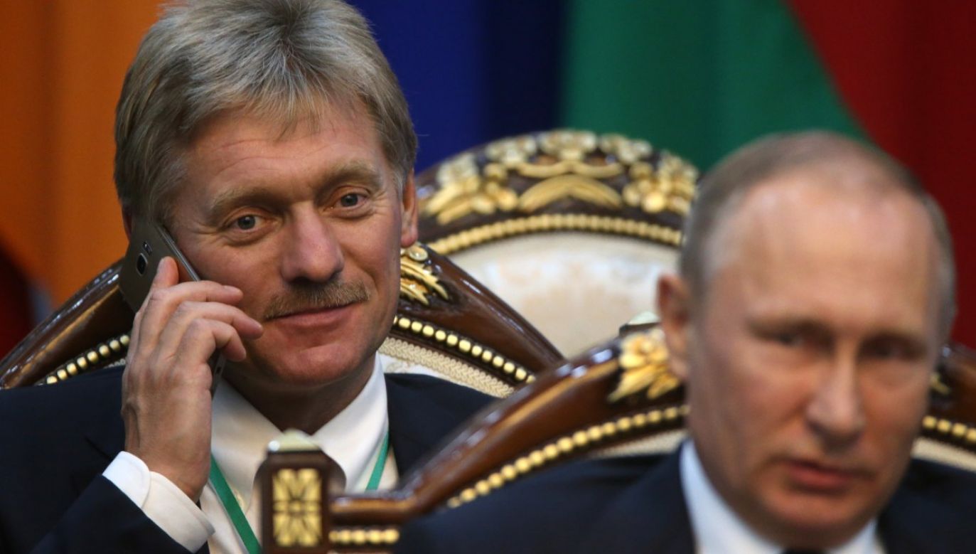 Dmitrij Pieskow jest rzecznikiem prasowym rosyjskiego dyktatora (fot. Mikhail Svetlov/Getty Images)