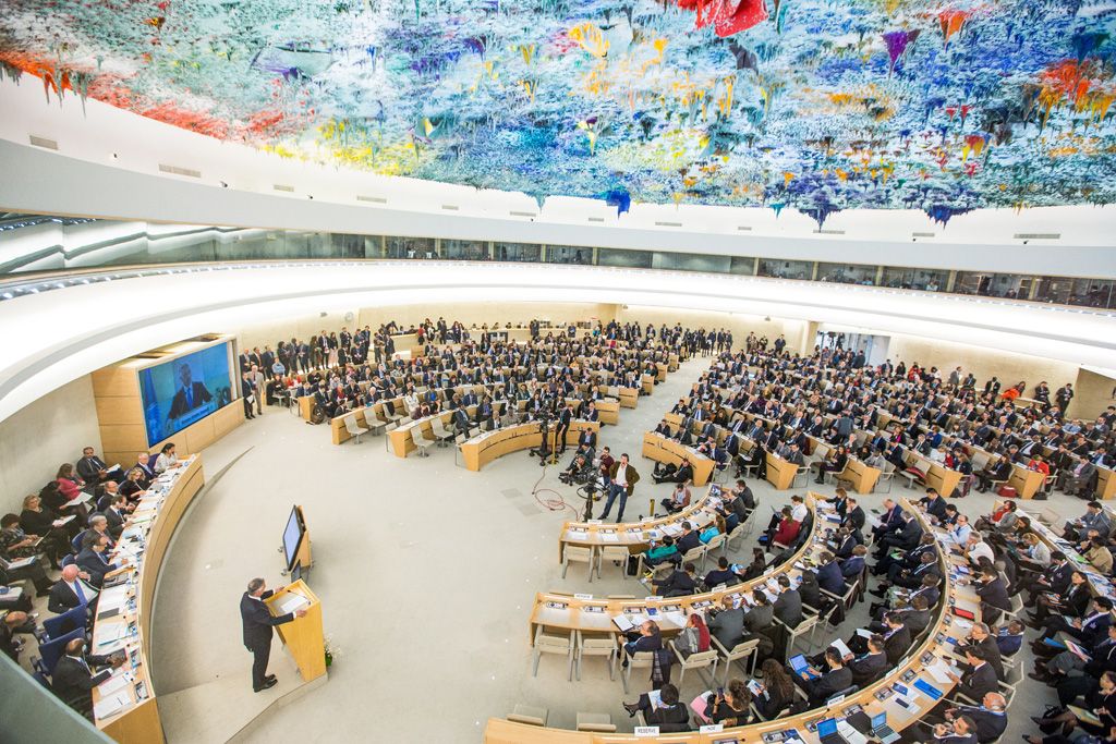 Здымак мае ілюстрацыйны характар. Зала Рады правоў чалавека. (Фота: Un.org)