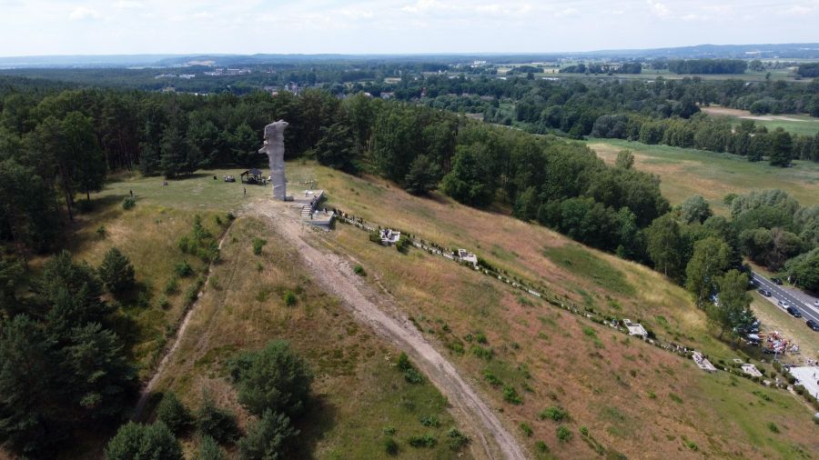 An eagle erected on the Czcibor hill guards the memory of the battle of Cedynia. Photo: PAP/Marcin Bielecki
