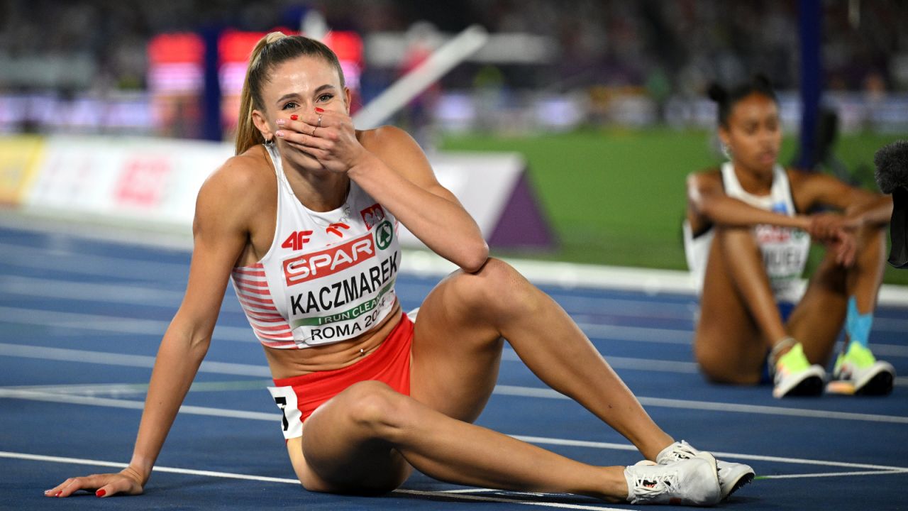 Natalia Bukowiecka w 2024 roku osiągnęła najwięcej w karierze. Tu po złocie ME w Rzymie (fot. Getty)