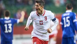 Robert Lewandowski i Arkadiusz Milik (fot. Getty)