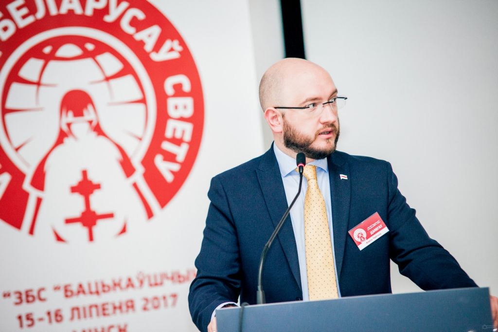 Алесь Чайчыц на З’ездзе беларусаў свету. Менск, Беларусь. 15 ліпеня 2017 года. (Фота: Budzma.by)