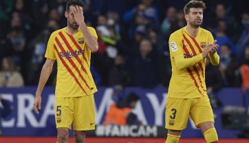 Sergio Busquets i Gerard Pique (fot. Getty Images)