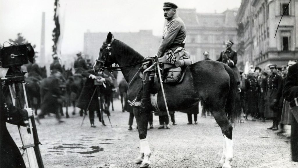 Józef Piłsudski po zakończeniu wojen dosiadał Kasztanki jedynie okazyjnie. Fot. Wikimedia/ domena publiczna