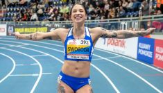 Halowe mistrzostwa Polski Toruń bieg na 60 m lekkoatletyka