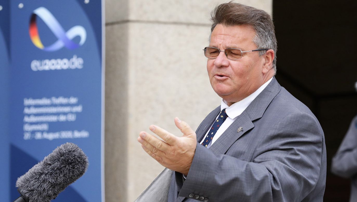Linas Linkevicius (fot.  German Federal Foreign Office/Anadolu/Getty)