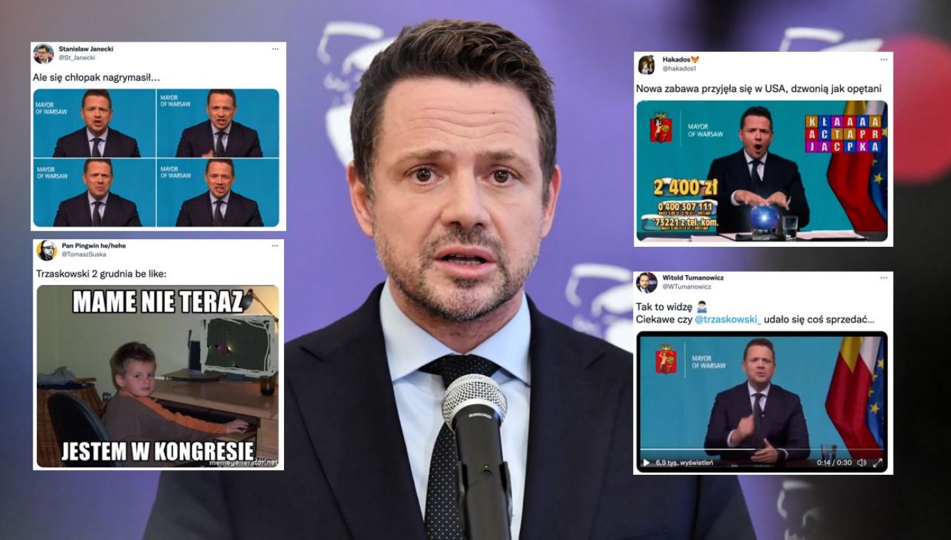 Prezydent Warszawy Rafał Trzaskowski (fot. PAP/Piotr Nowak, Twitter.com)