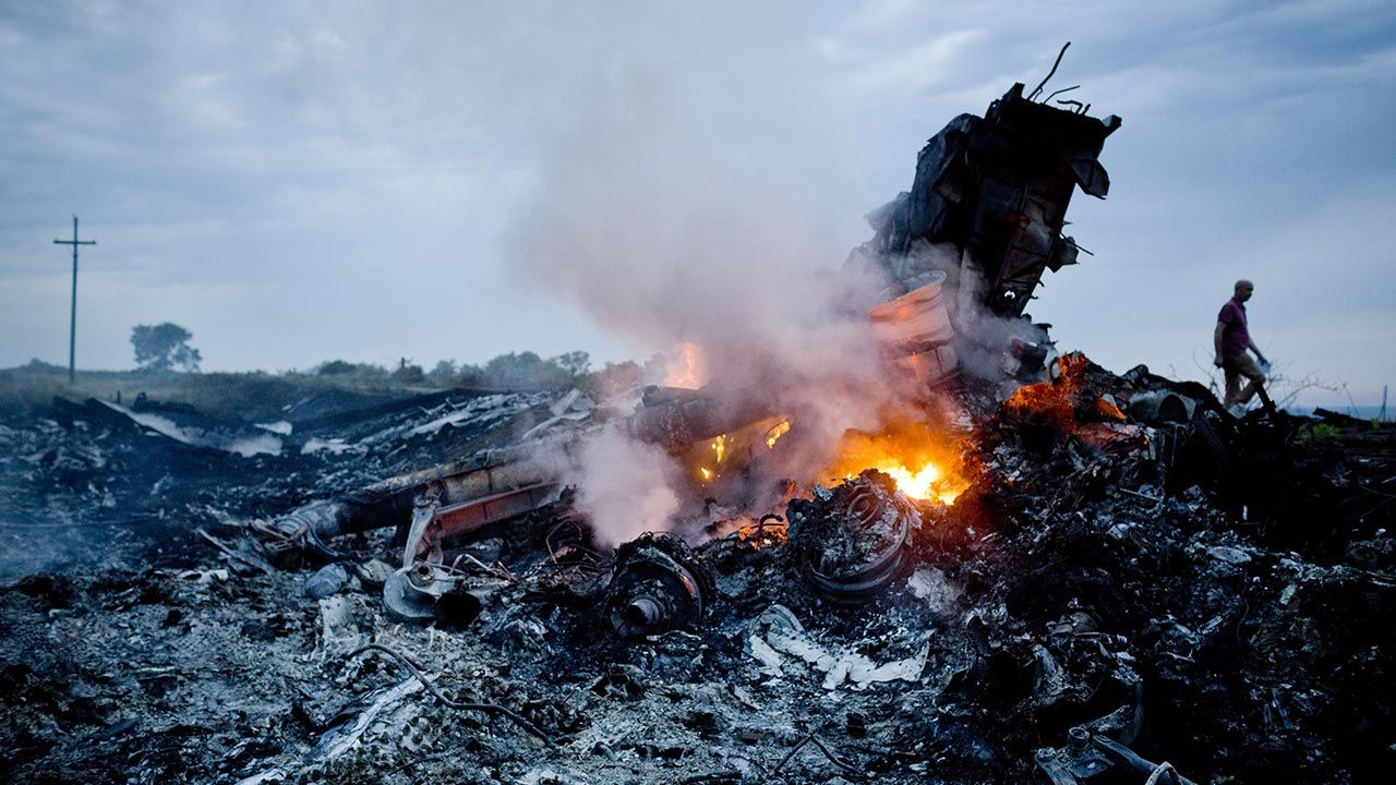 W  2014 r. samolot linii lotniczych Malaysia Airlines Boeing 777 został zestrzelony przez prorosyjskich separatystów (fot. Pierre Crom/Getty Images)