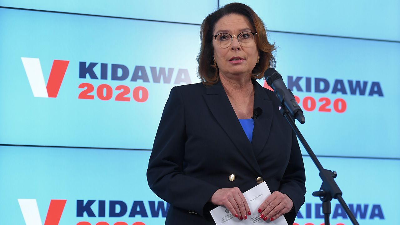 Kandydatka PO na prezydenta Małgorzata Kidawa-Błońska zmieniła zdanie ws. terminu wyborów prezydenckich. Chce, żeby odbyły się w późniejszym terminie (fot. PAP/Piotr Nowak) Kandydatka PO na prezydenta Małgorzata Kidawa-Błońska zmieniła zdanie ws. terminu wyborów prezydenckich. Chce, żeby odbyły się w późniejszym terminie (fot. PAP/Piotr Nowak)