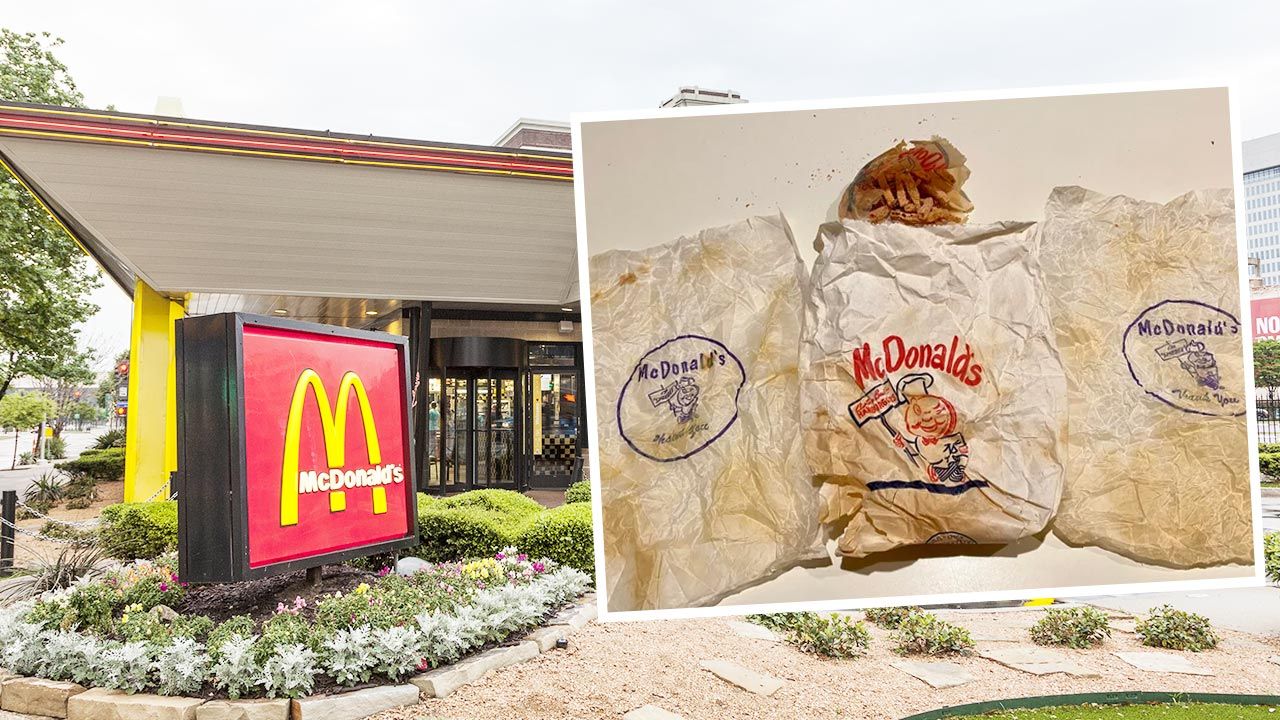 Pewien Amerykanin podczas remontu łazienki znalazł torebki z McDonald'sa sprzed około 60 lat (fot. Shutterstock/Reddit)
