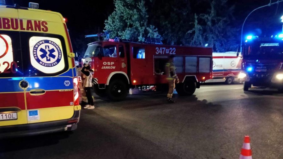 Janków Pierwszy: wypadek na DW442, zderzenie, 7 rannych (fot. OSP Janków Pierwszy, zdj. ilustracyjne)