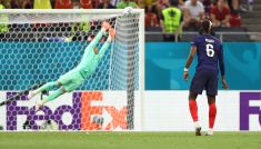 Paul Pogba Francja Szwajcaria 1/8 finału Euro 2020 petarda