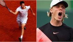 Hubert Hurkacz (L), Denis Shapovalov (P) (fot. Getty)