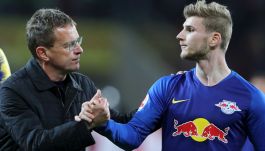 Ralf Rangnick i Timo Werner (fot. Getty Images)
