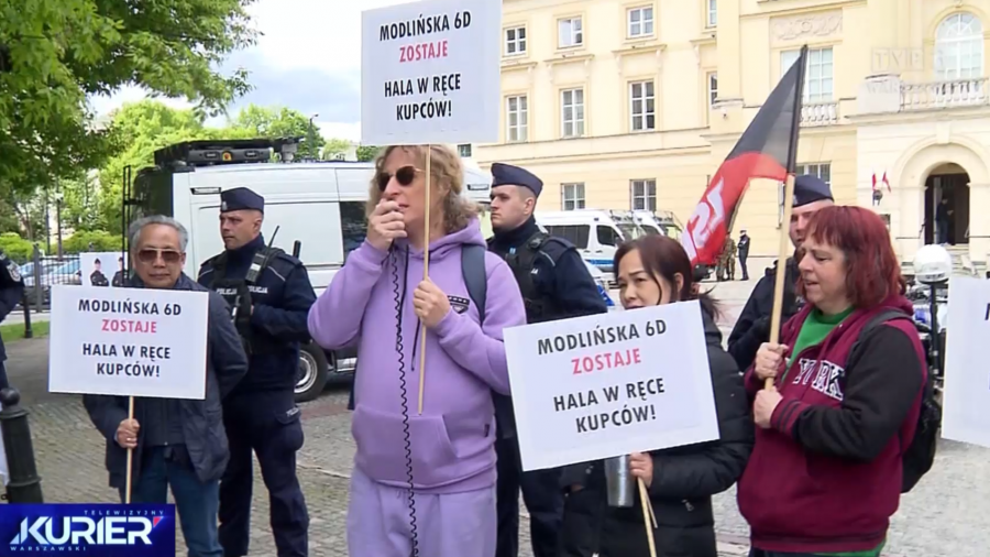 Spór o halę targową przy Modlińskiej trwa / fot. TVP3 Warszawa
