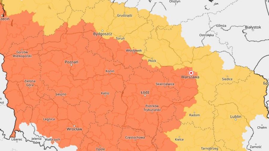 Upał w Wielkopolsce, upał, wysokie temperatury, ostrzeżenie, IMGW, alert, pogoda w Wielkopolsce (fot. IMGW)