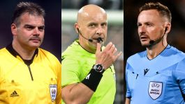 Sędziowie Rene Temmink i Szymon Marciniak zostali wyróżnieni przez UEFA po tym, jak przerwali mecz z powodu incydentów rasistowskich. Paweł Raczkowski przerwał mecz w sytuacji analogicznej. (zdjęcia: Getty Images) Sędziowie Rene Temmink i Szymon Marciniak zostali wyróżnieni przez UEFA po tym, jak przerwali mecz z powodu incydentów rasistowskich. Paweł Raczkowski przerwał mecz w sytuacji analogicznej. (zdjęcia: Getty Images)