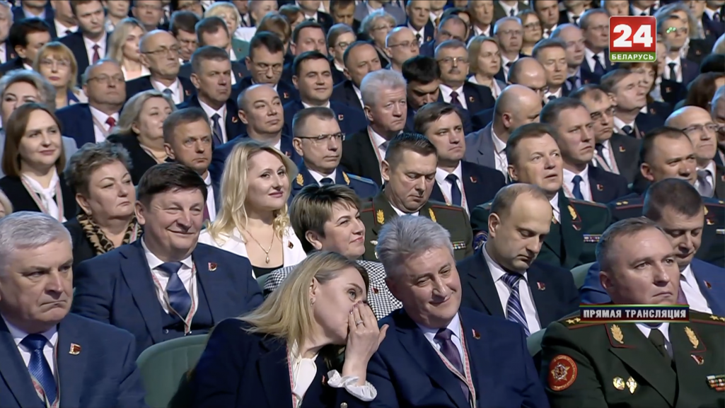 Усебеларускі народны сход. Менск, Беларусь. 24 красавіка 2024 года. (Скрыншот: Беларусь 24 / YouTube)