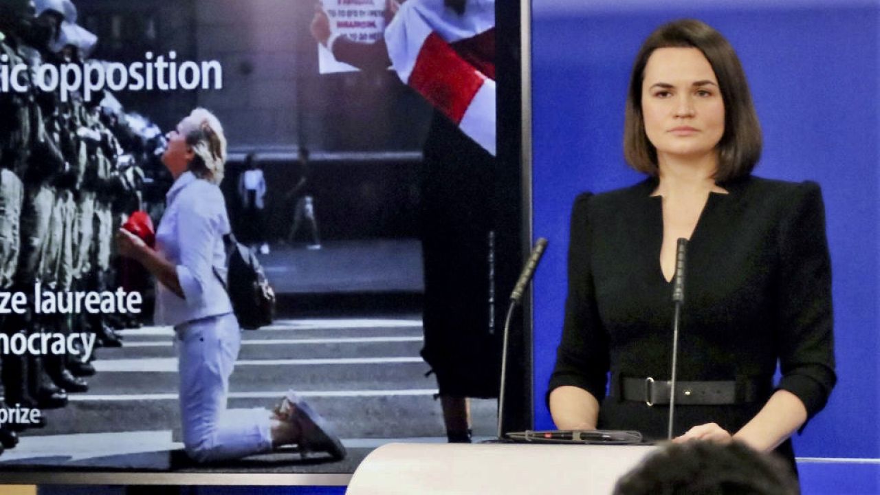Swiatłana Cichanouska oświadczyła też, że nie zamierza startować w następnych wyborach prezydenckich na Białorusi (fot. Kyodo News/Getty Images) Swiatłana Cichanouska oświadczyła też, że nie zamierza startować w następnych wyborach prezydenckich na Białorusi (fot. Kyodo News/Getty Images)