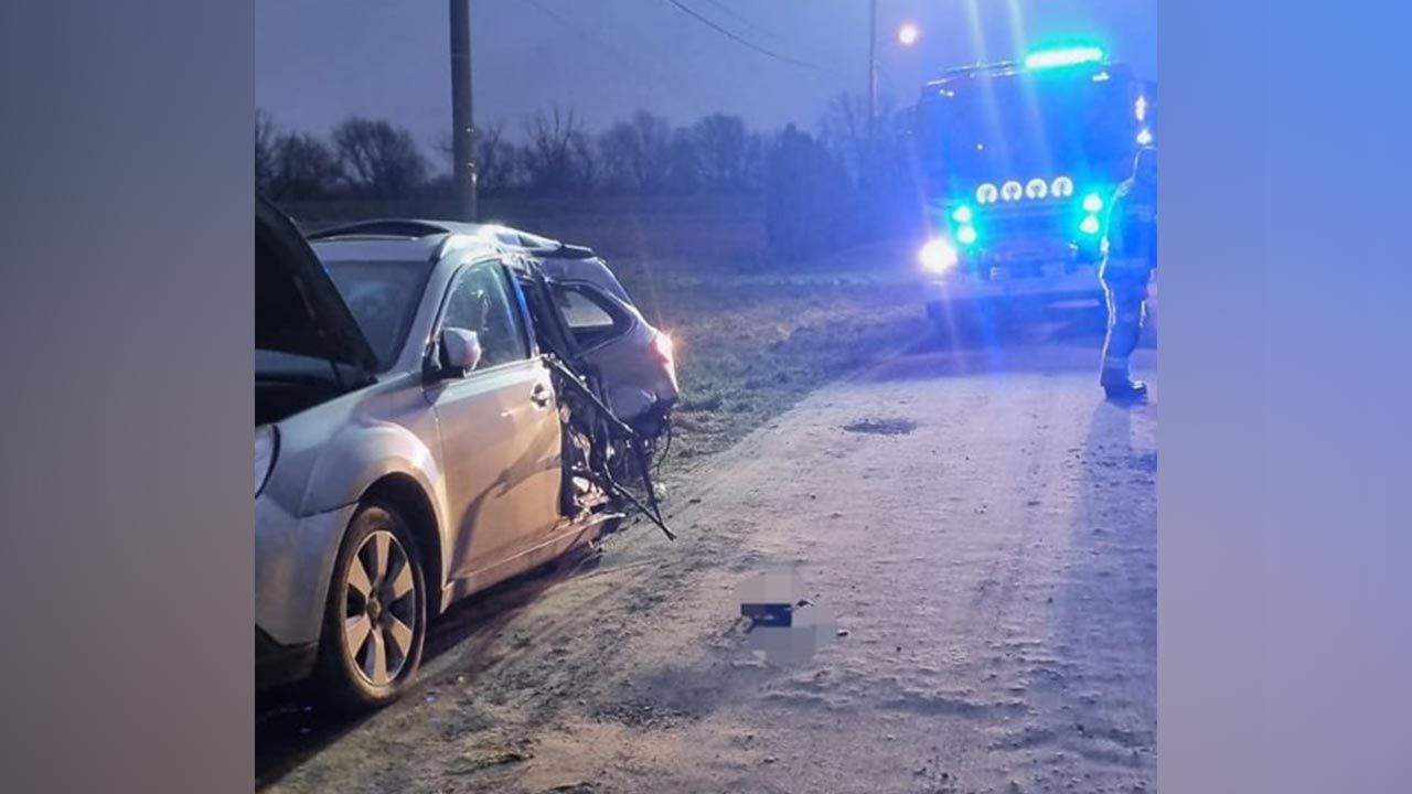 Tragiczny wypadek pod Piasecznem (fot. Policja Piaseczno) Tragiczny wypadek pod Piasecznem (fot. Policja Piaseczno)
