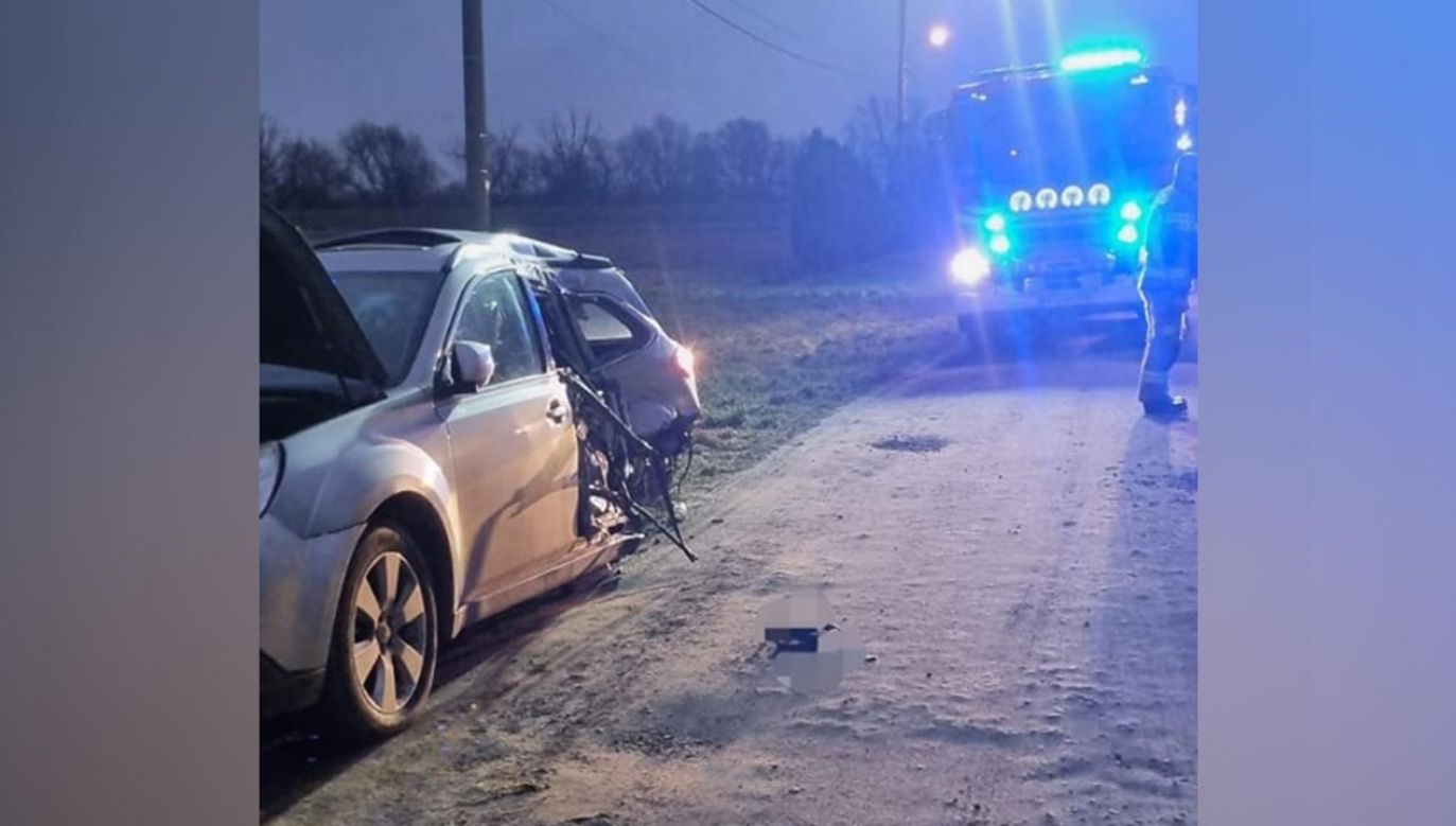 Tragiczny wypadek pod Piasecznem (fot. Policja Piaseczno)