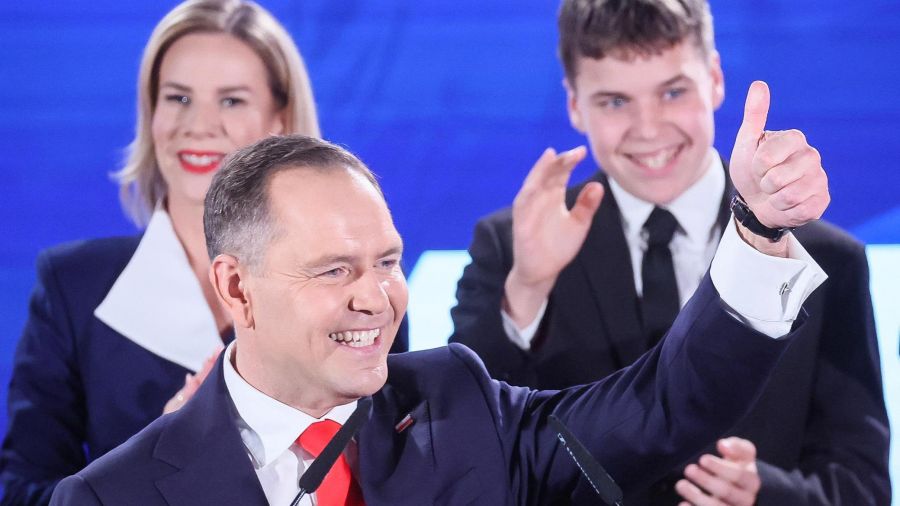 Karol Nawrocki zwycięzcą wyborów (Fot. L. Szymański PAP)