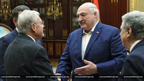 Адмысловы пасланец прэзідэнта ЗША Кіт Келаг і Аляксандр Лукашэнка 21 чэрвеня 2025 г. Фота: president.gov.by