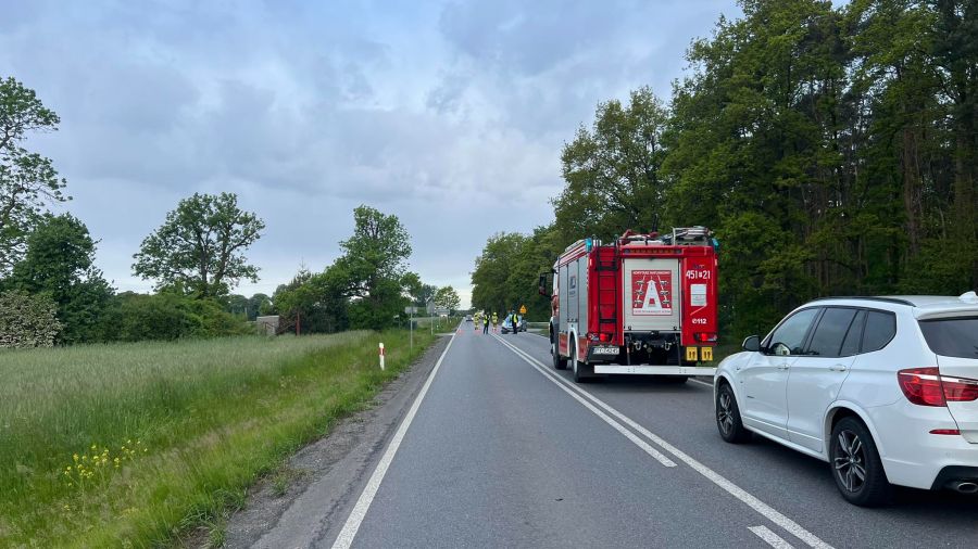 Śmiertelny wypadek. Nie żyje pieszy (fot. KPP Jarocin)